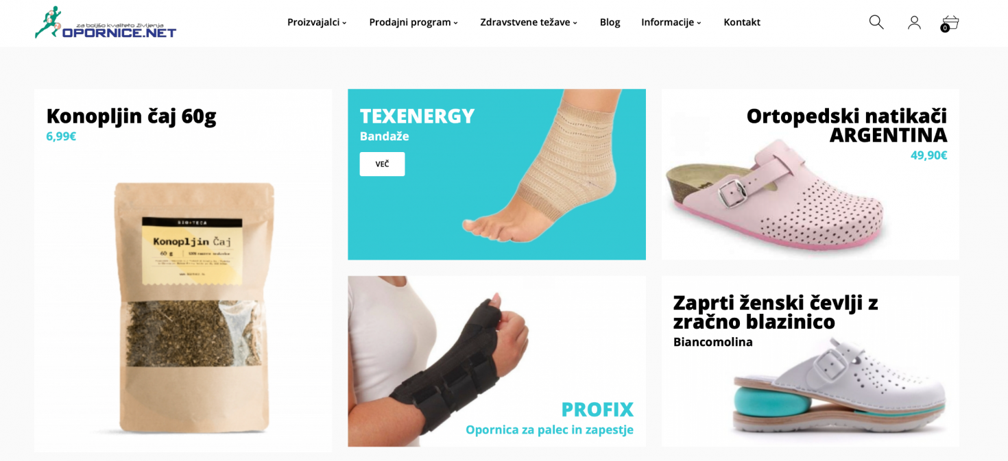 Opornice.net - spletna trgovina
