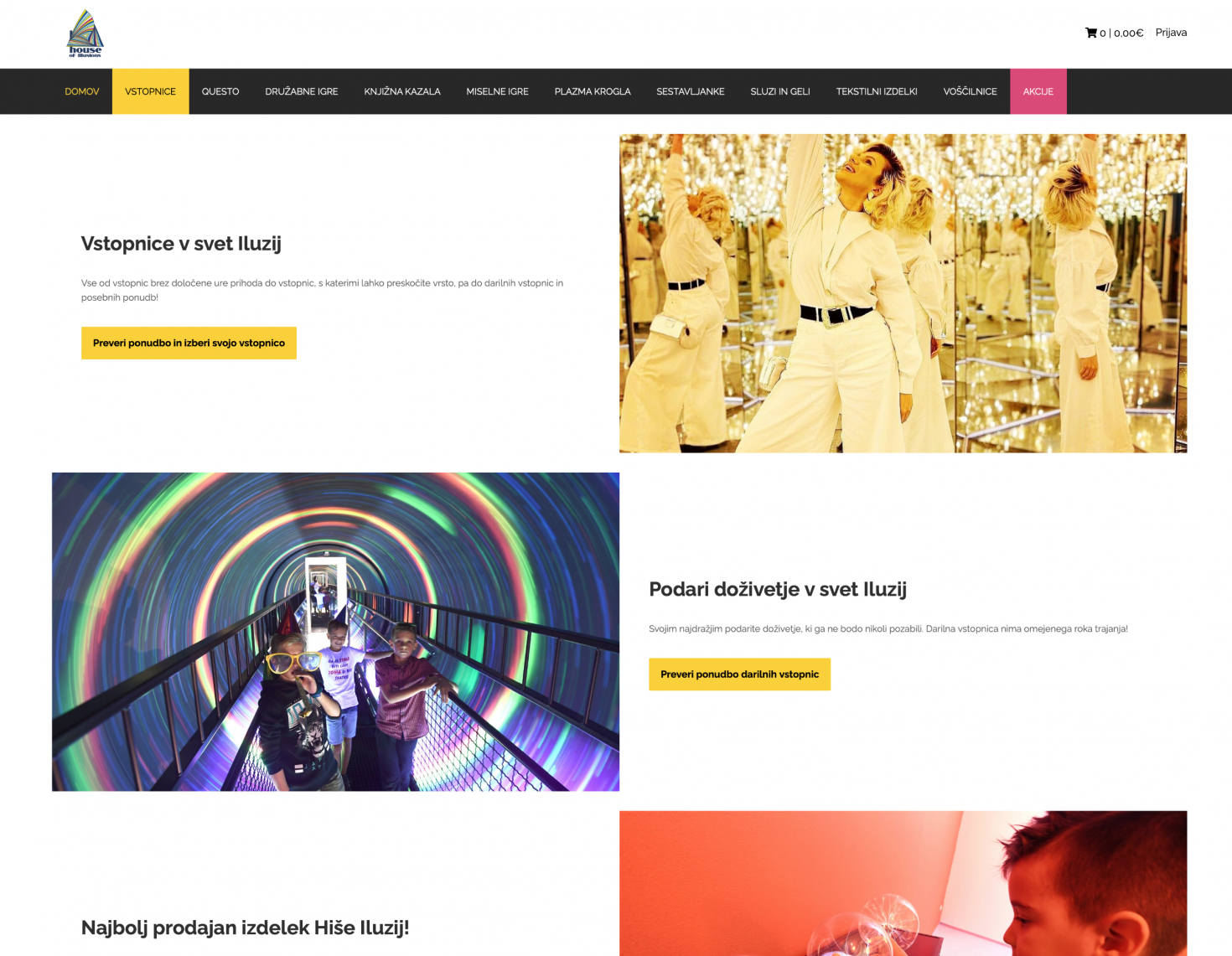 Spletna trgovina Hi&scaron;a Iluzij